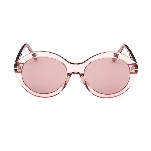 NEW TOM FORD UNGLASSES PINK ROUND WOMEN EYEWEAR - Picture 2 of 3